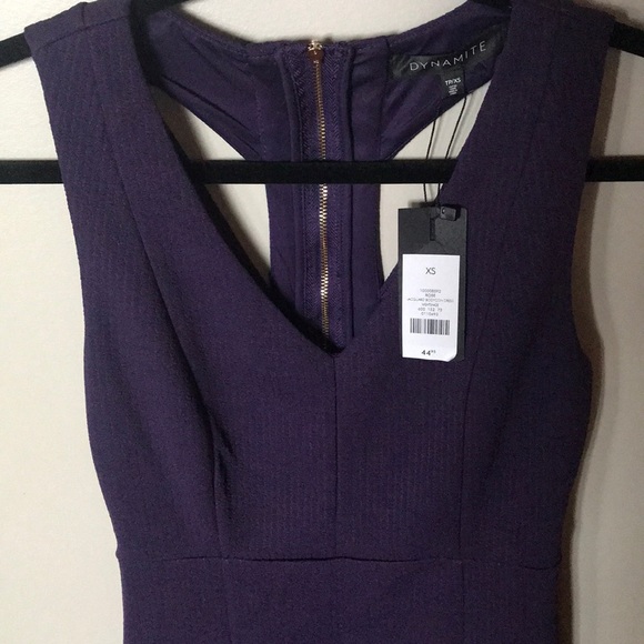NWT dark purple dynamite dress XS - Picture 2 of 3